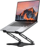 Adjustable Laptop Stand for Desk, Portable Airflow Laptop Riser Holder | Metal, Foldable, Ergonomic, Computer Notebook Stand Perfect for Home Desk, Office, Coffee Shops, Travel, 10-15.6" Laptops